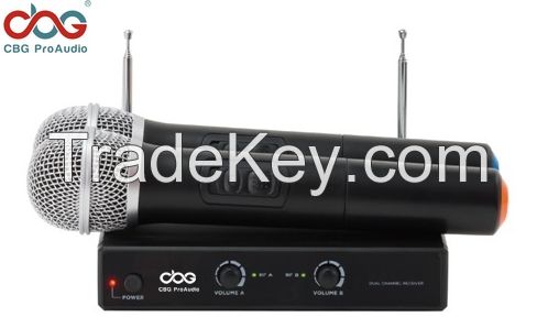 VHF Dual Channel Wireless Microphone