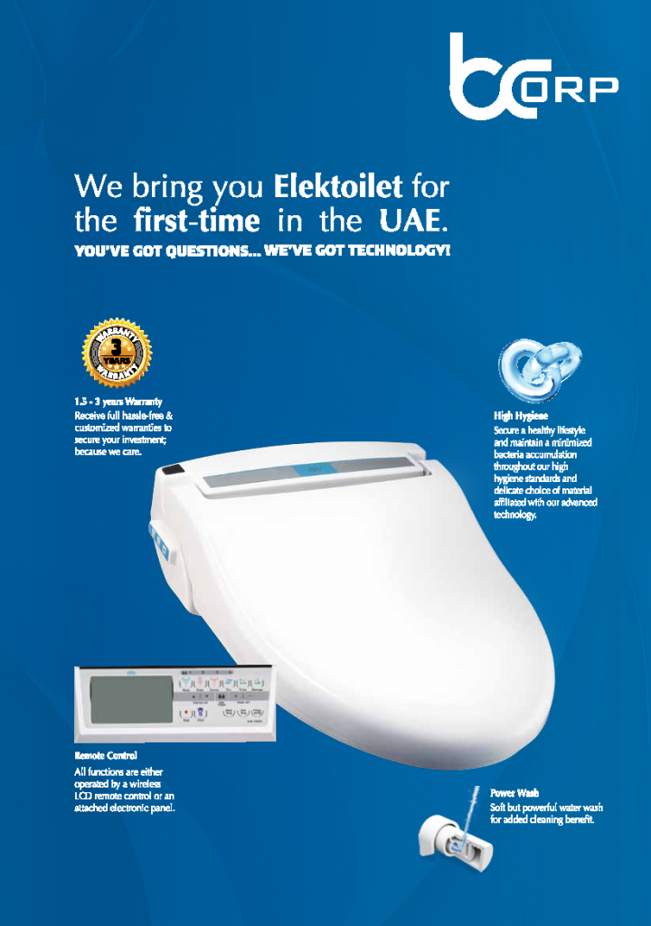 Limited Quantity Promotion upto 62% discount on our Luxurious Elektoilet.