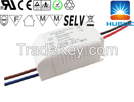 9W triac dimmable led driver ip20