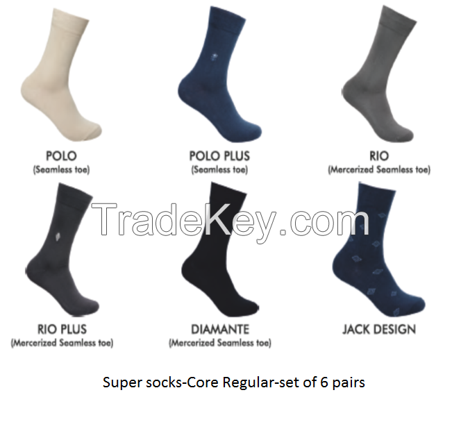 Men's socks- Core-Regular-set of 6 pairs-Model 2