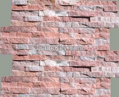 Wall Cladding Stone, Panel Marble, Pink Split, Veneer