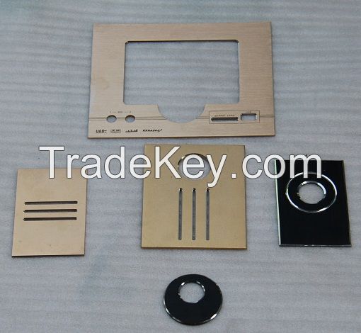 machined aluminium plate