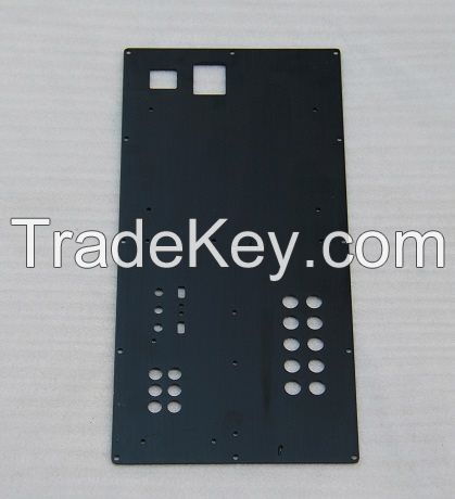 machined aluminium plate