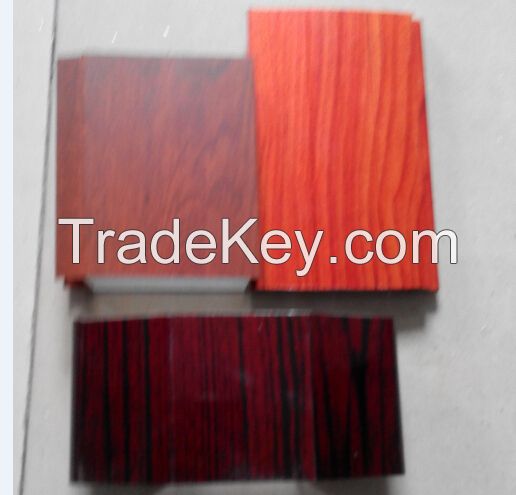 wooden color surface powder coating aluminium profile