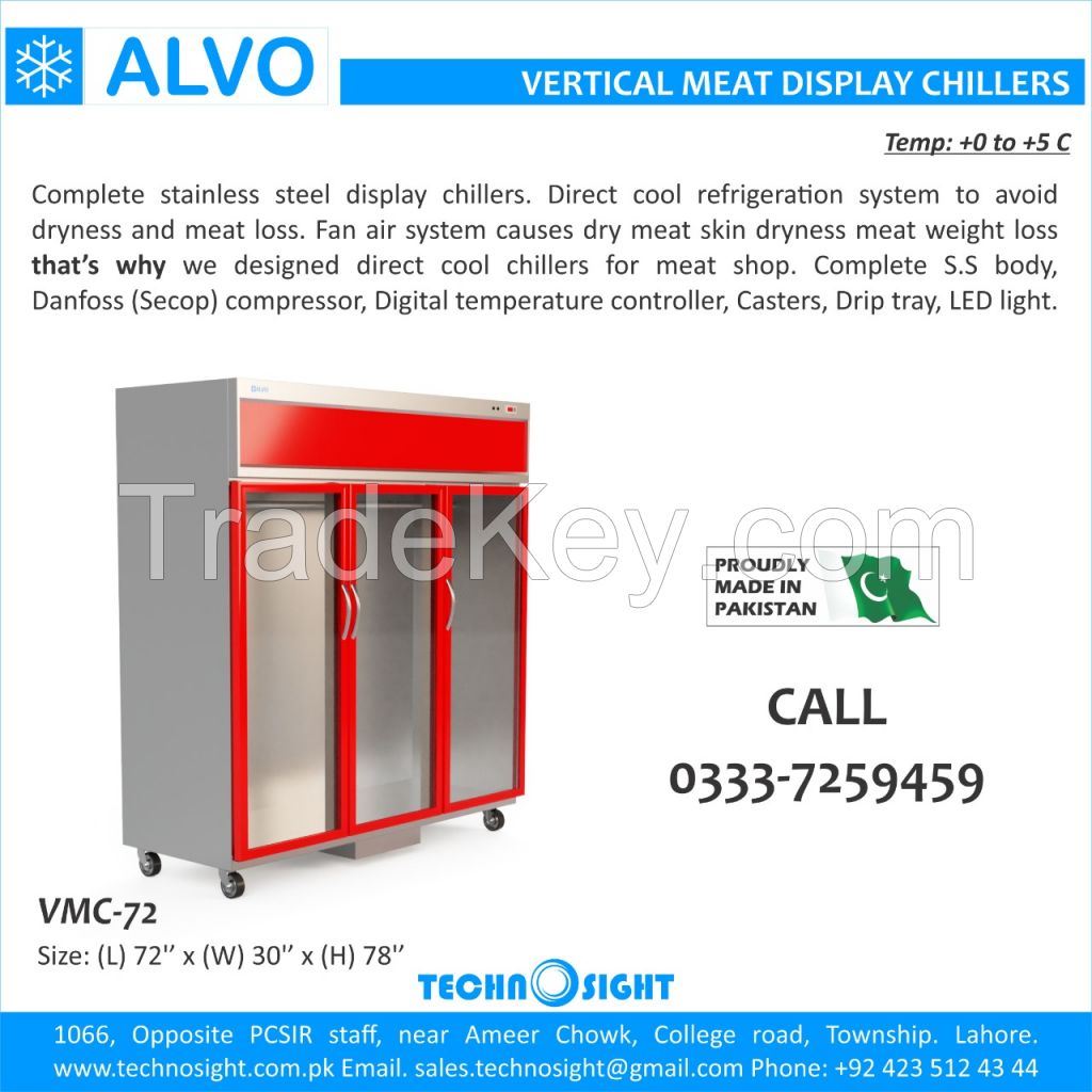ALVO Meat Hanging Chiller, Meat Display Chiller, Carcass Hanging Chiller