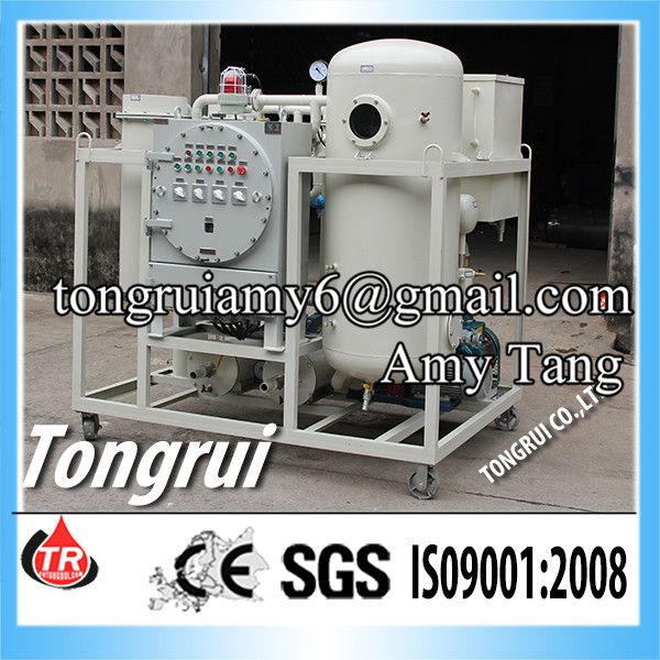 Waste Oil Recycling Machine for Cleaning Turbine Oil, Gear oil