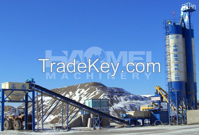 maintain HZS60 concrete batching plant in winter