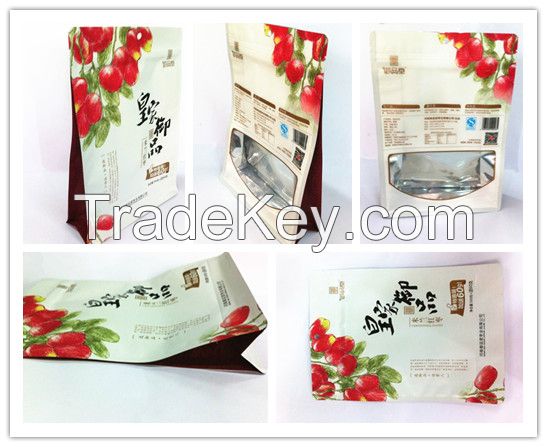 Sell High-Grade Flat Bottom Standing Zipper Food Packaging Pouch