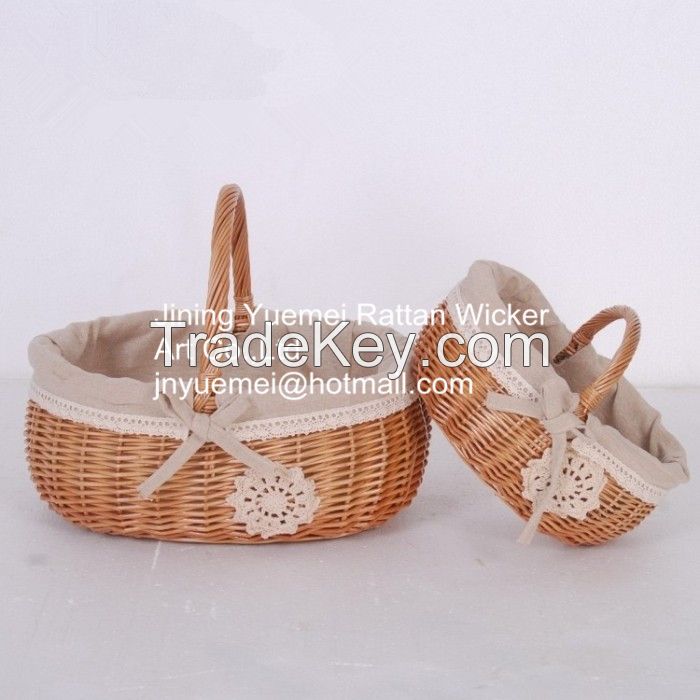 wicker basket wicker storage basket willow storage basket willow basket Christmas basket wicker picnic basket