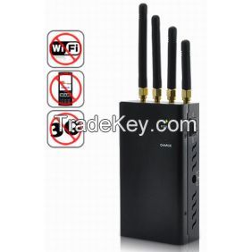 High Power Portable Signal Jammer for WiFi 3G and 2G Mobile Phone