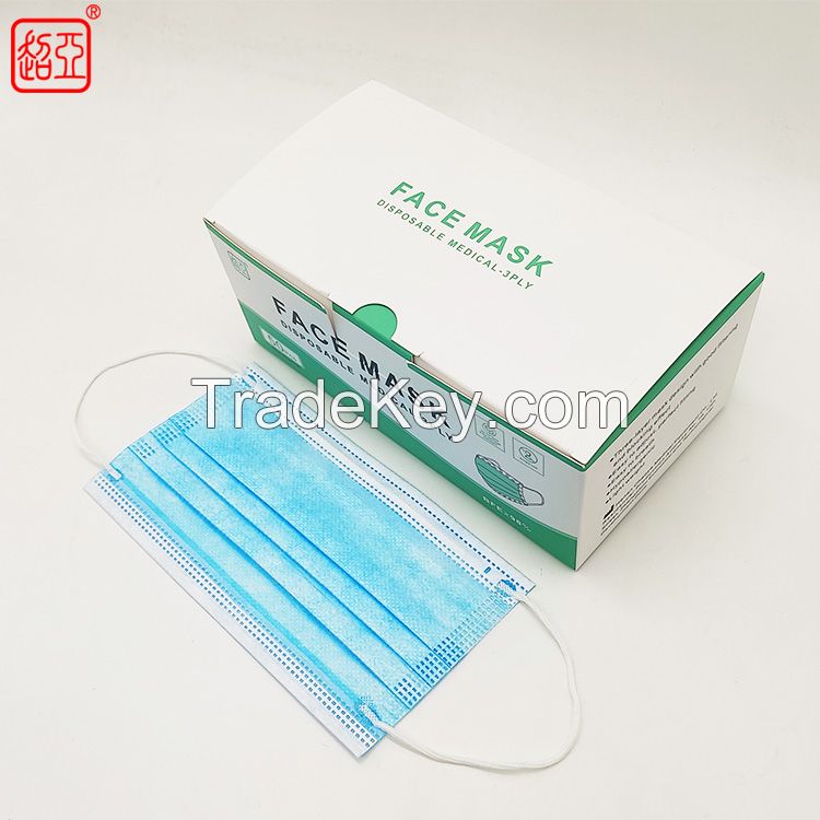 surgical face mask medical 3 ply disposable protective facemask