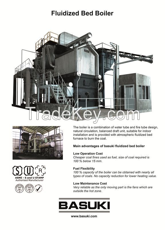 Coal Fired Fluidized bed steam boilers