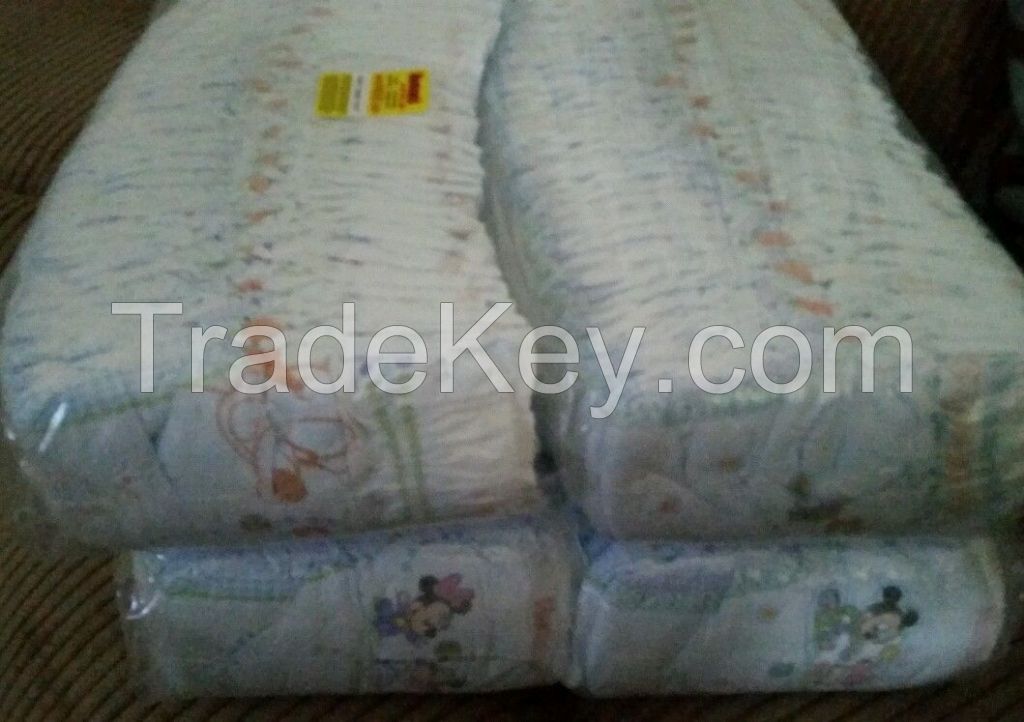 Grade B' Baby diapers in Bales