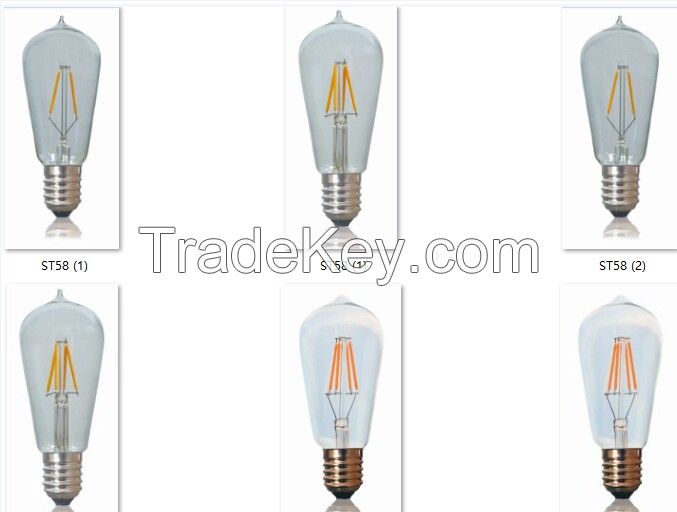 top quality ST58 LED lights bulb produce factory Edison E27/E27/B22 110V-130V lamp light bulbs 3W/5W/6W Led Bulb