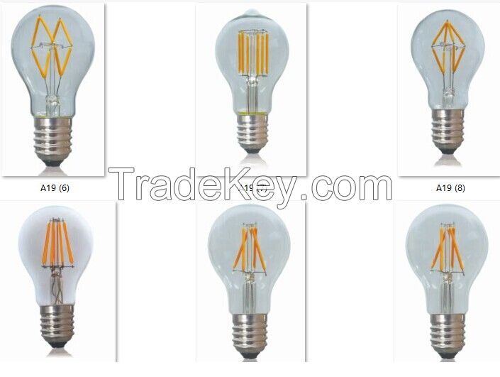 china factory wholesale A19 Edison Bulbs E26/B22/E27 110-240V LED light bulbs