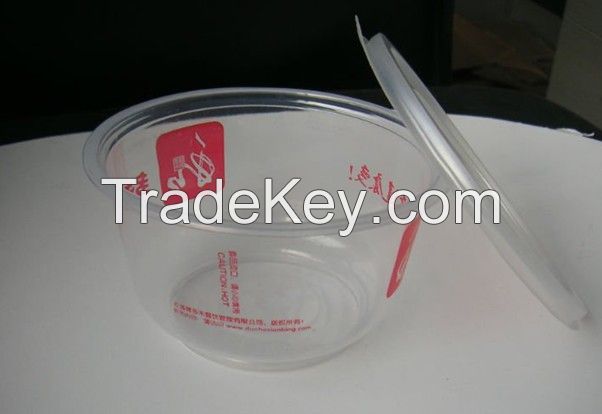 manufacture various disposable plastic microwavable bowl for fast food container or soup container