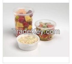 sell 4801ml disposable plastic recycled micromaveable food container for take away fast food or soup container or pickle container