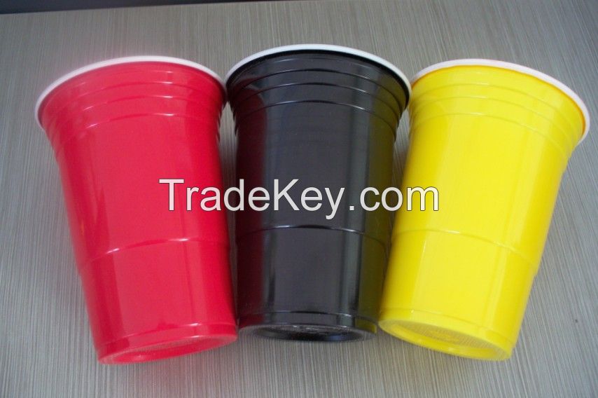 manufacture of various size disposable plastic party cup for beer drinking