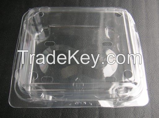 disposable plastic recycled clamshell fruit packing trays for blueberry strawberry fruit trays or for vegetable