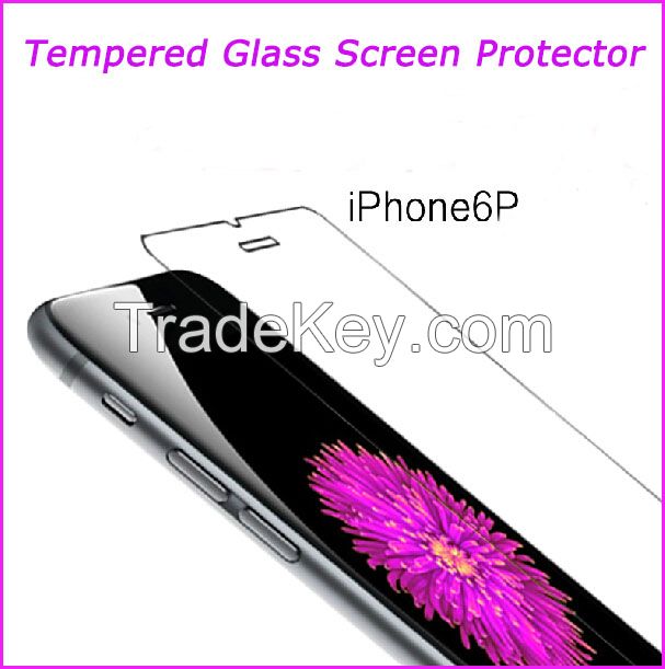 Factory Directly Supply 9H Tempered Glass Screen Protector for iphone 6, 6 plus
