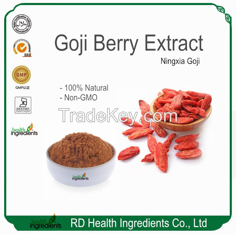 100% Natural and pure Ningxia Goji berry extract powder