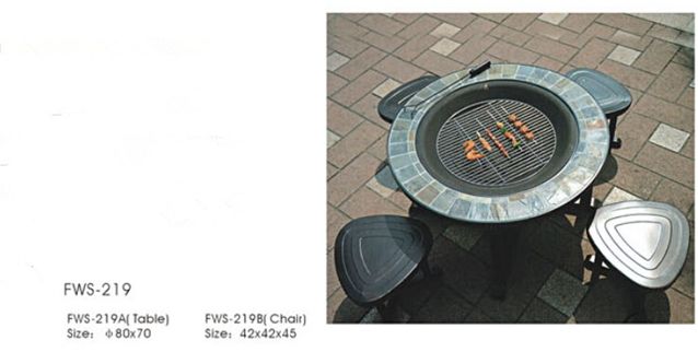 Iron chairs iron furniture barbecue sets FWS-219