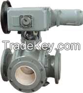 Ceramic Ball Valve with Three Way Type: Q44/5Tc