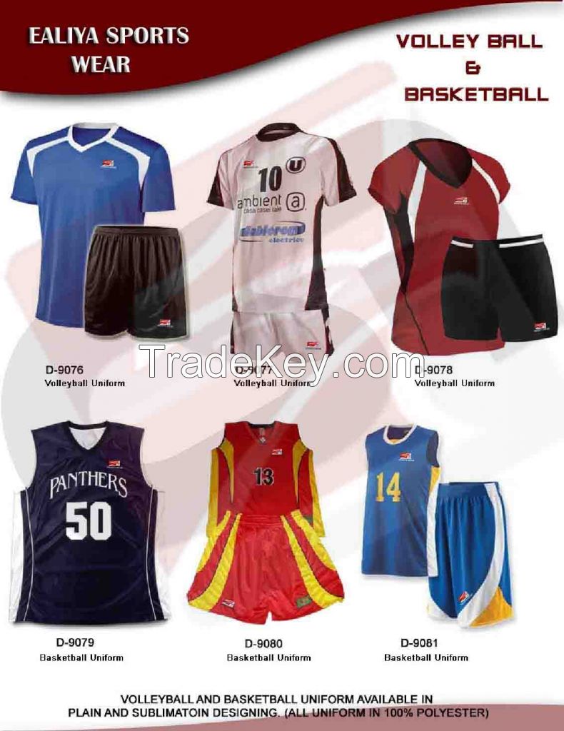 Volley Ball & Basketball uniform