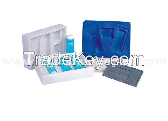 Colored plastic flocking tray