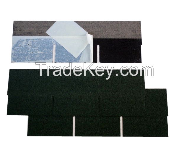 Waterproofing material, roofing shingles