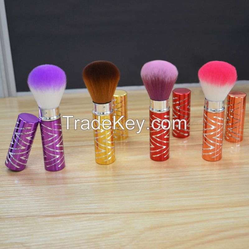 Professional makeup brushes retractable powder brush made in china