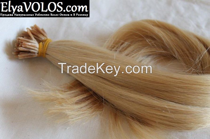 Keratin Prebonded Natural Uzbek Thick Human Hair for Extensions