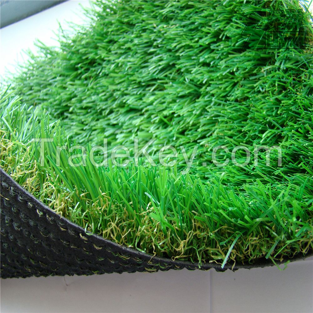 4 tone landscaping artificial grass for decoration