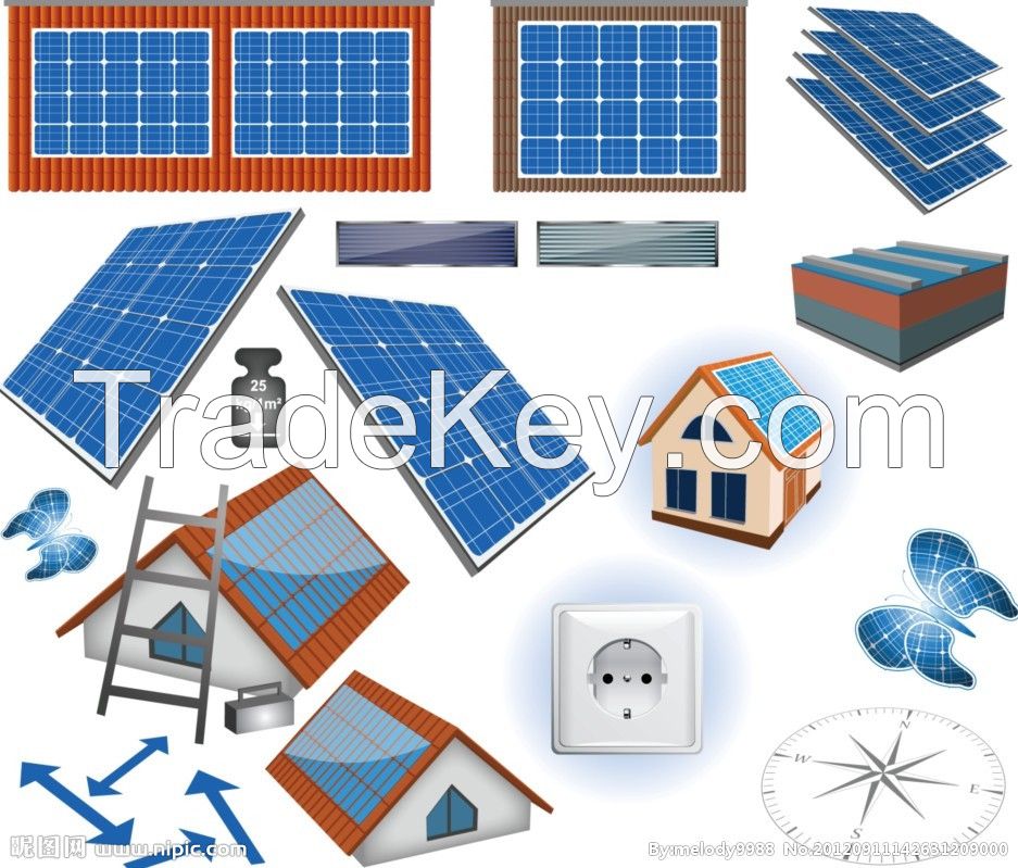 1000W solar energy off-grid generation system for home