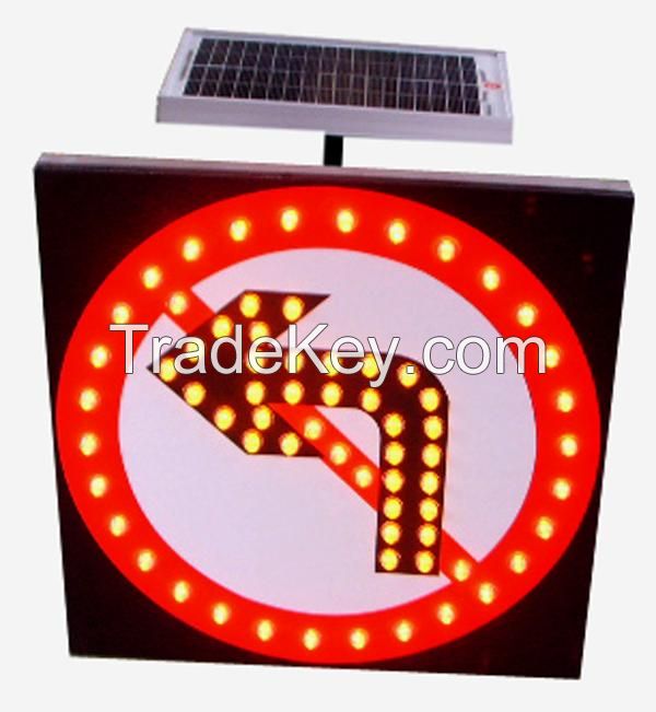Solar Powered LED Traffic Road Sign, Solar Traffic Signal Liights
