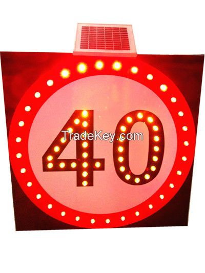 speed limit traffic sign, solar powered road signal manufacturer