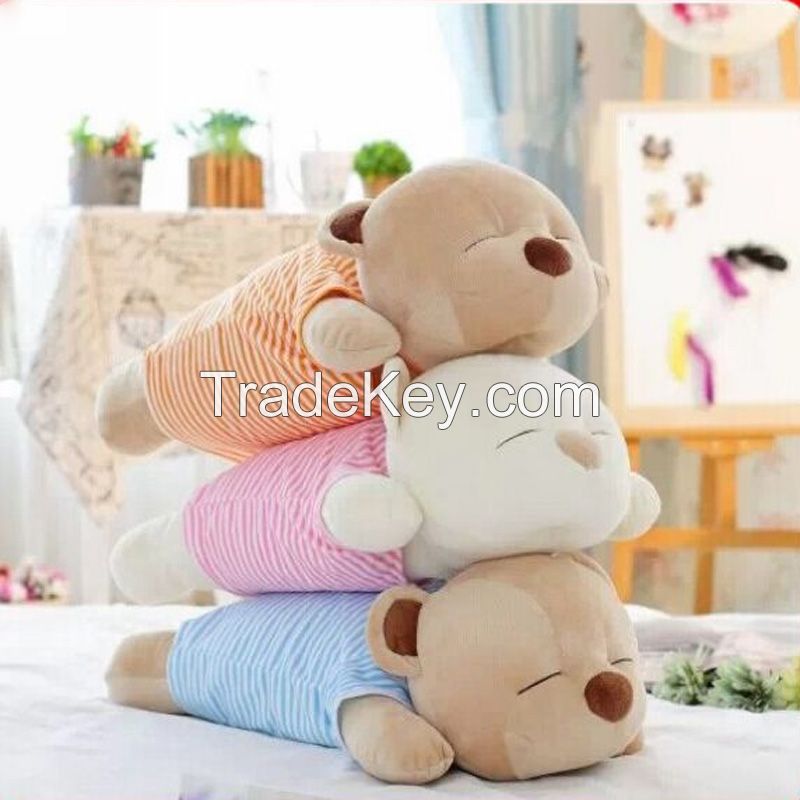 Relax Sleep cartoon pillow with 3.5MM earphone cable Panda cushion cozy Music Pillow For Mp3/4/5 Phone radio Speaker