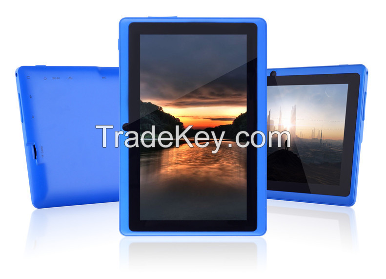 tablet pc with Cheapest price, Allwinner A23 Q88 7 inch tablet PC with large battery 3000mAh