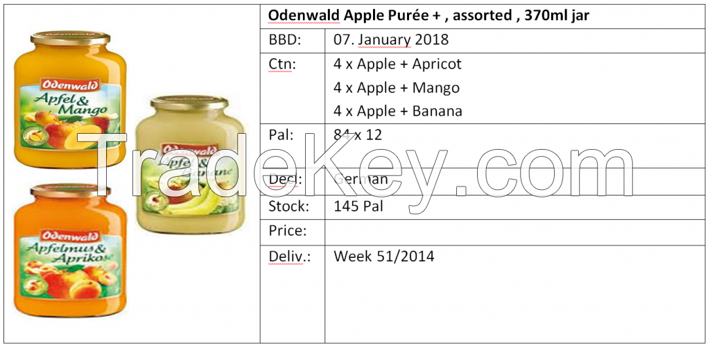 Apple Puree, 370ml jar