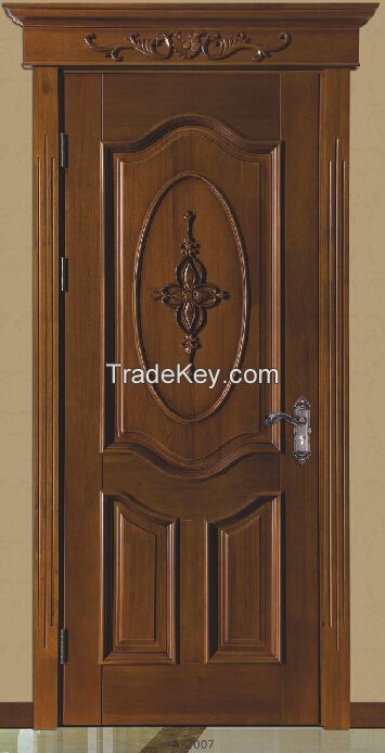 factory manufacturer sapele veneer painting solid wood door