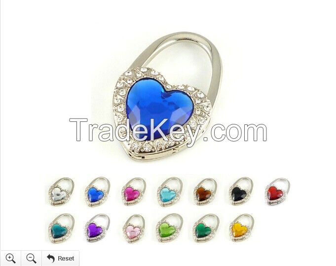 Heart Shaped Metal Bag Hanger