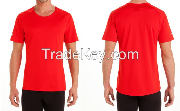 100% polyester Dry-fit sports running t shirts custom small MOQ