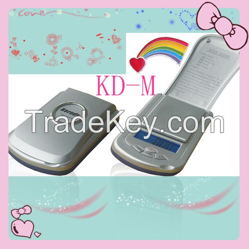 Digital Mini Jewelry Pocket Scale with Blue LCD Display (KD-M)