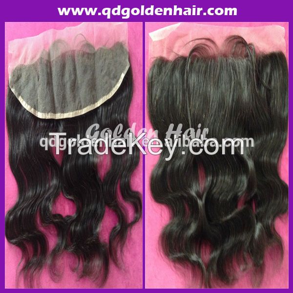 Stock Wholesale Natural Unprocessed Brazilian Human Hair Full Lace Frontal Pieces