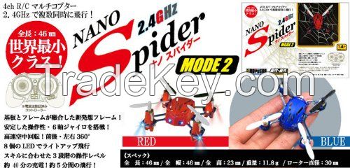 MODE1 nano black spider helicopter RC (2.4GHz Multi-Copter)