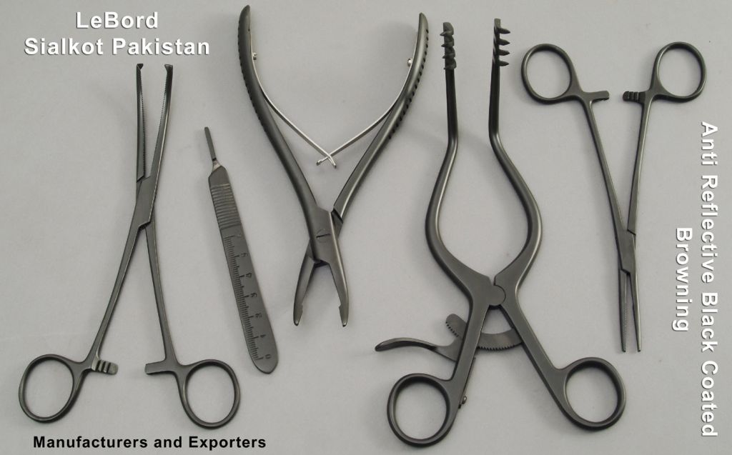 Noir Coated Surgical Instruments