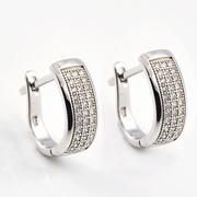 Wholesale Sterling Silver Micro Pave Earrings