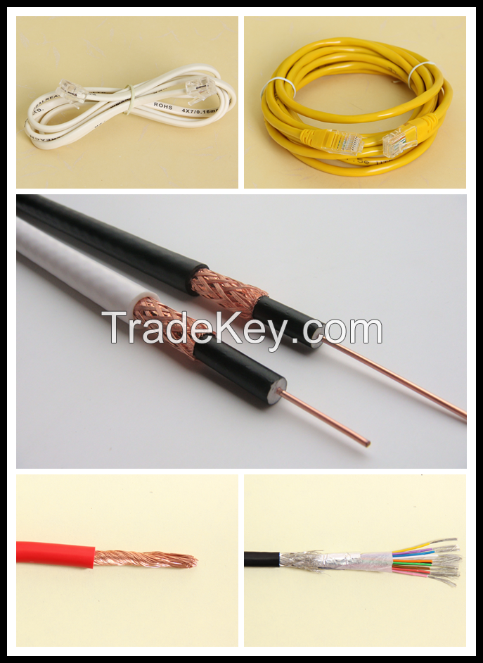 Telephone cable (cat3), Network Cable(cat5e), Coaxial Cable, Speaker Cable, Signal Cable (ref: D/Chenfeng)