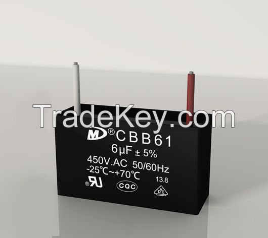 Cbb61 Ceiling Fan Capacitor for Fan Motors