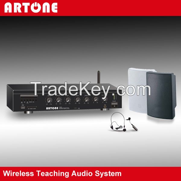 2 Channel Stereo Wireless Microphone Classroom Sound Amplifier T-206